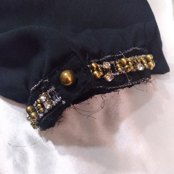 (#67) NY Collections Woman Exclusive of Decorations Black Blouse (Size 2XL) - Picture 2 of 11